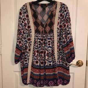 Ali Miles multi-color tunic